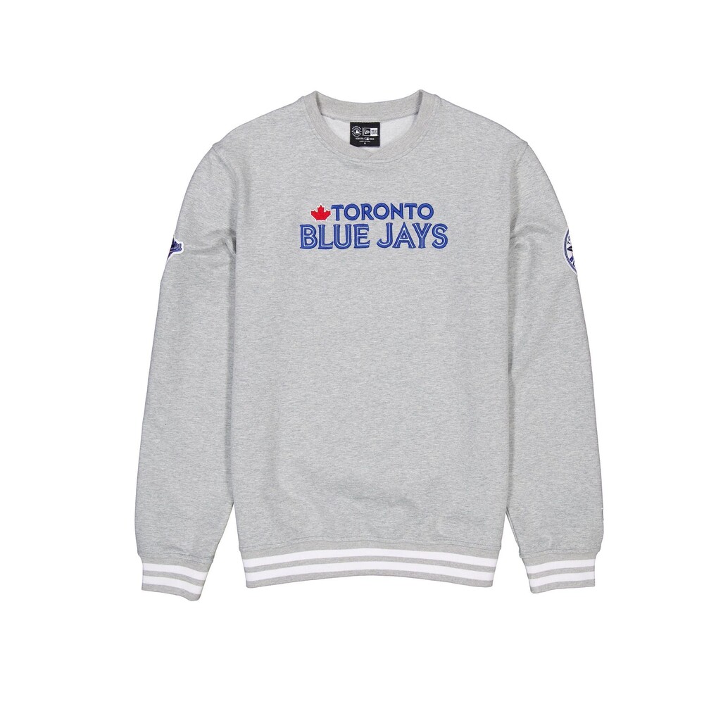 New Era Toronto Blue Jays Gray Logo Select Crewneck - Size S